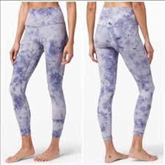 Lululemon Align Pant 25" Diamond Dye Iced Iris Peri Purple Size 6 - Picture 1 of 5